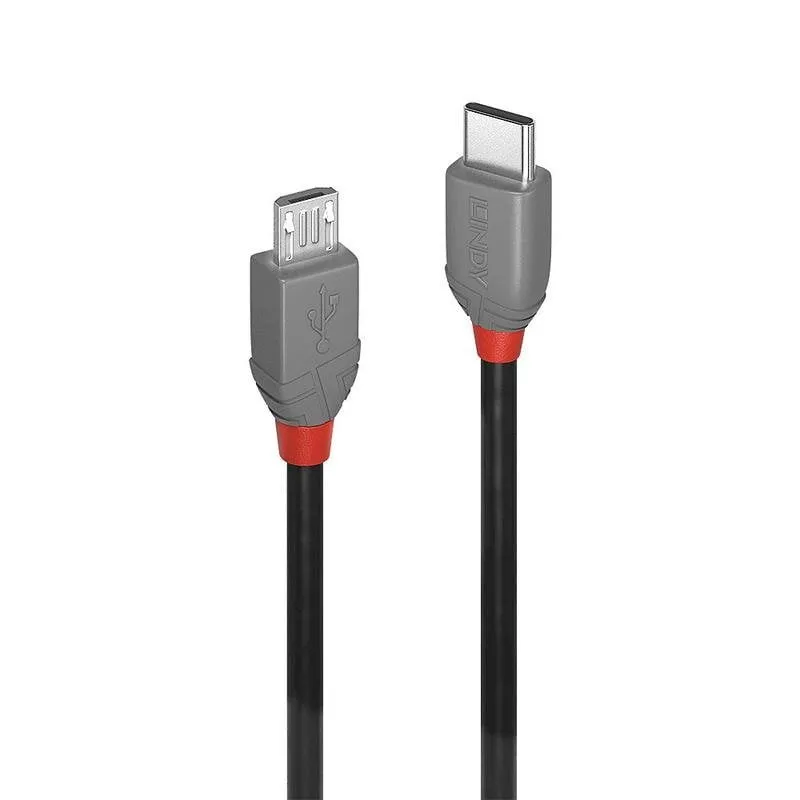 Cavo USB C verso Micro-USB B Lindy 3 m USB 2.0 Nero - immagine 1