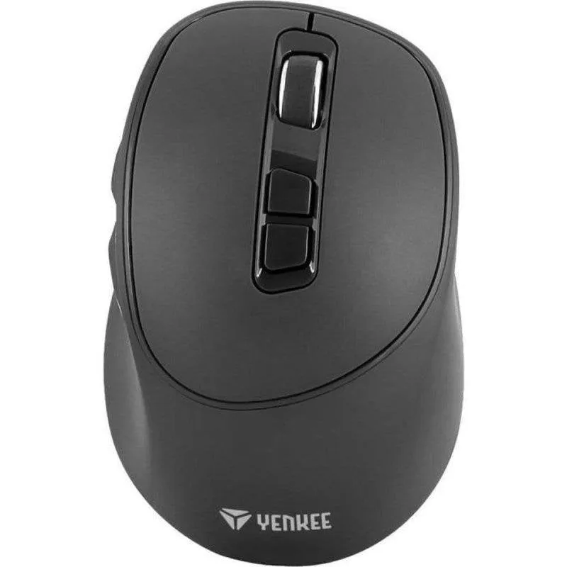 Ratón Yenkee Yms 2080gy Wireless Ricaricabile 2400 DPI Grigio USB-C - immagine 1