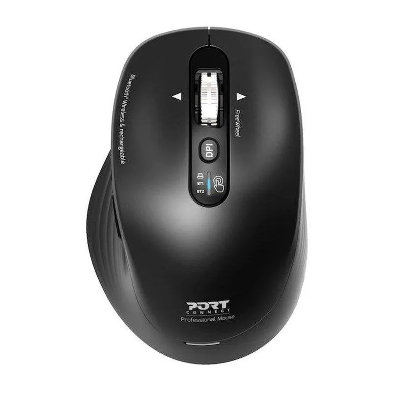 Mouse Port Designs Business Wireless Bluetooth 3200 DPI Nero 6 Pulsanti - immagine 1