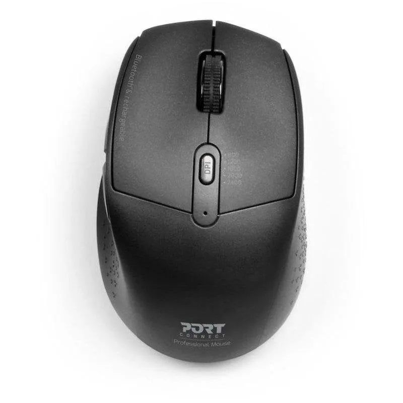 Ratón Port Designs 900715 Bluetooth 2.4GHz 2400DPI Nero Ergonomico - immagine 1