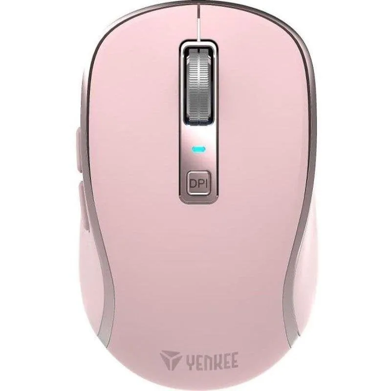 Ratón Yenkee YMS 2085PK Doppia Connessione 2400 DPI Rosa 5 Pulsanti USB-C - immagine 1