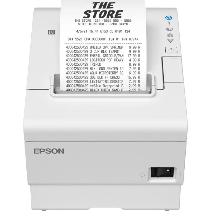 Stampante termica USB Ethernet Epson TM-T88VII con taglio automatico e NFC - immagine 1