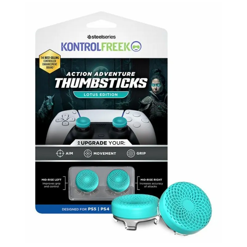 Accessorio per controller SteelSeries 7102-PS5 Pulsanti analogici Nero e Blu - immagine 1