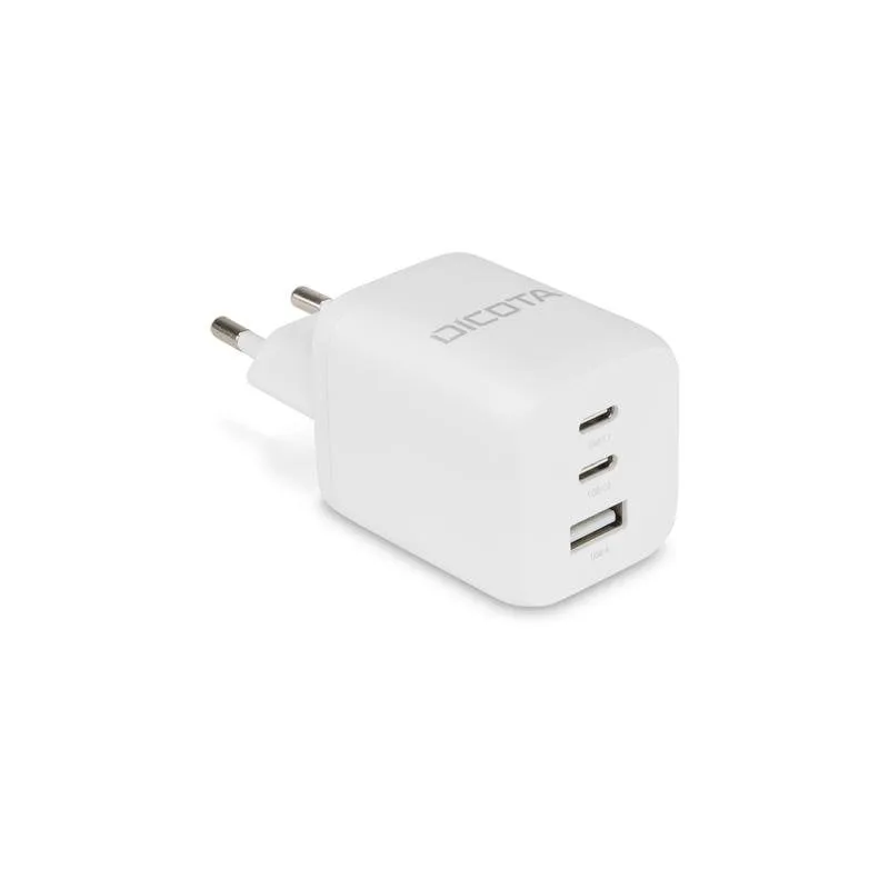 Caricatore USB-C GaN 65W 3 Porte DICOTA D32054 Power Delivery 3.0 Bianco - immagine 1