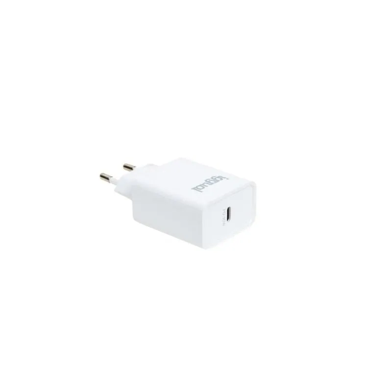 Caricatore a Muro USB PD Tipo C 30W IGGUAL Universale Bianco - immagine 1