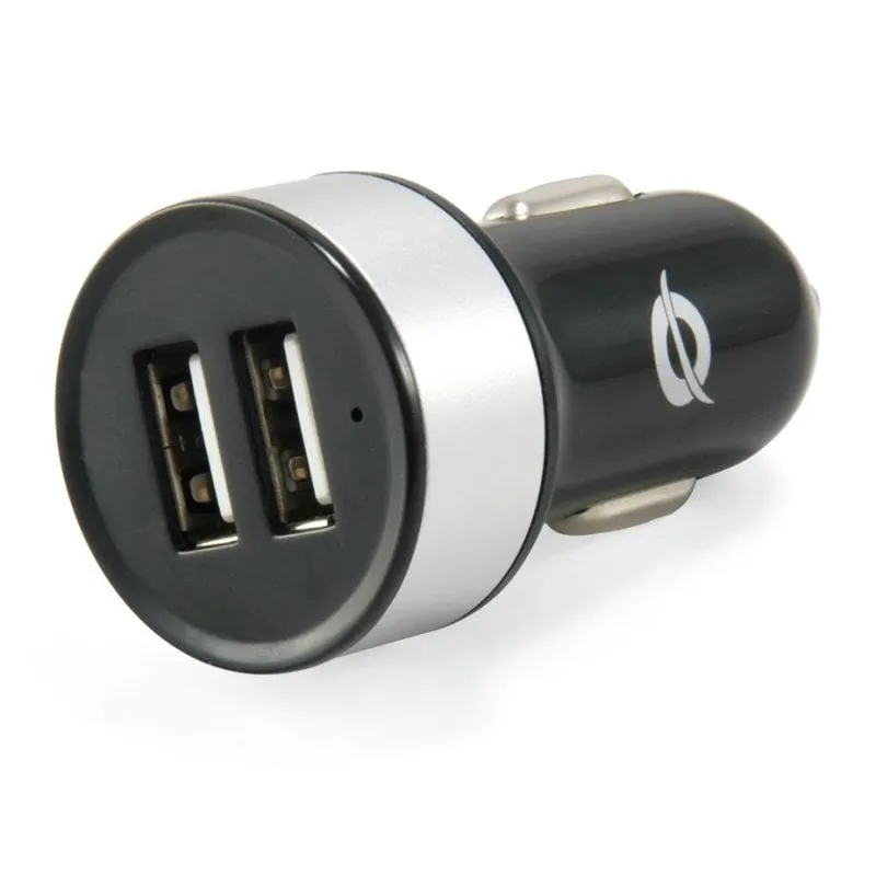 Caricatore Auto Dual USB Conceptronic CUSBCAR2A 2.1A Argento - immagine 1