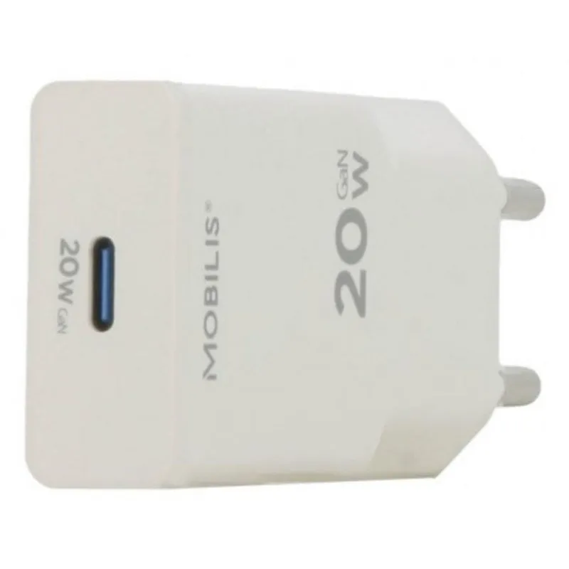 Caricatore USB-C 20W GaN Mobilis 020025 Universale Bianco - immagine 1