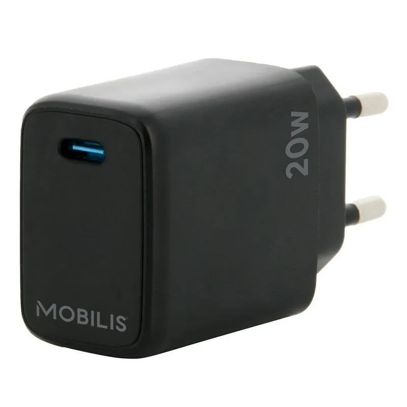 Caricatore Auto USB-C 20W Mobilis Universale Nero - immagine 1