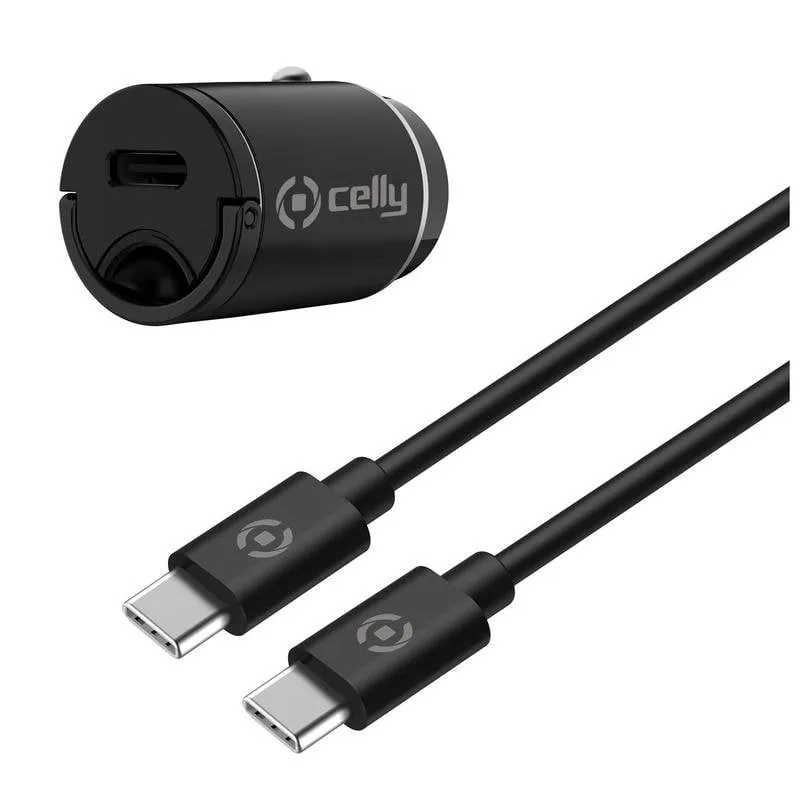 Caricatore Auto USB-C Celly CCMINITYPEC Nero - immagine 1