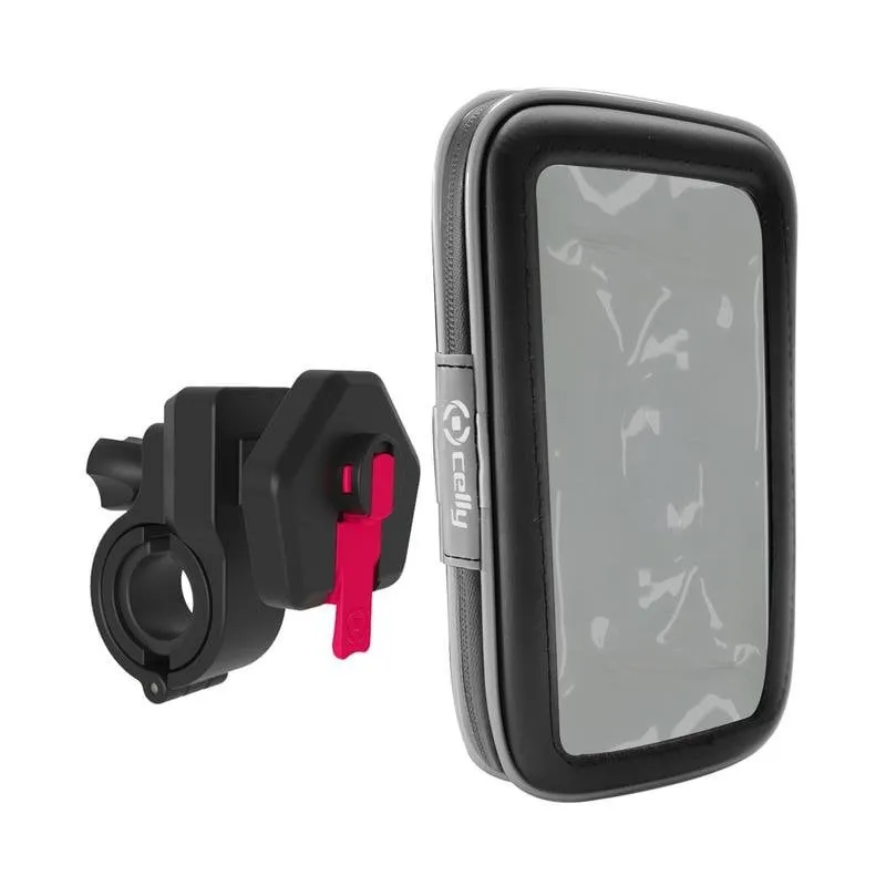 Supporto attivo Celly SNAPFLEX per smartphone bici scooter nero - immagine 1