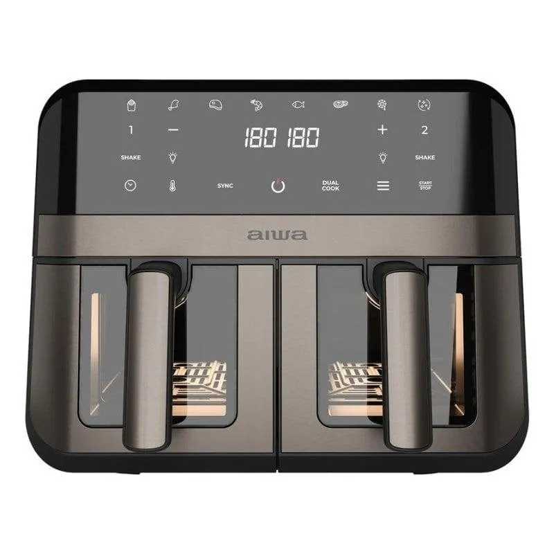 Friggitrice ad Aria Aiwa AFR-9000 Doppio Cestello 9 L 2400 W 8 Programmi - immagine 1