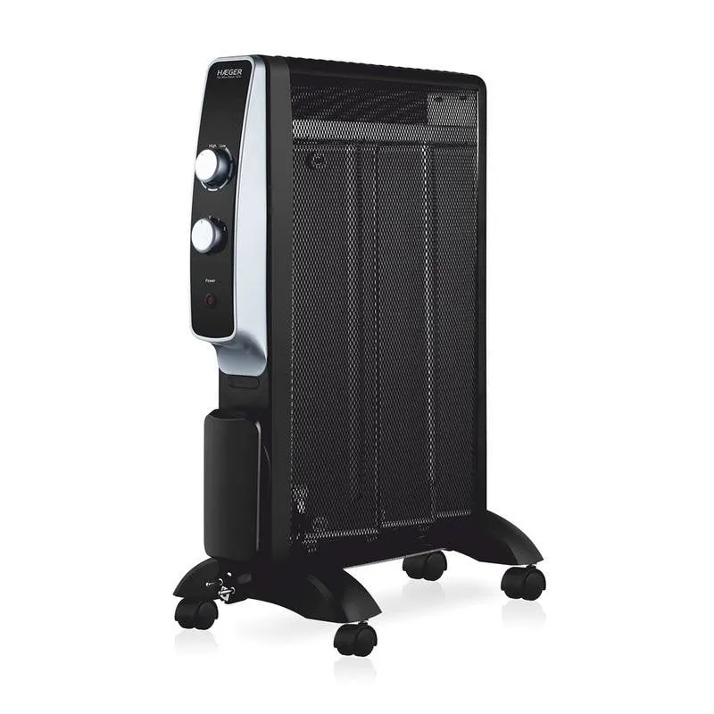 Riscaldatore da Pavimento Haeger MH-15B.007A 1500W Mica Nero Acciaio - immagine 1