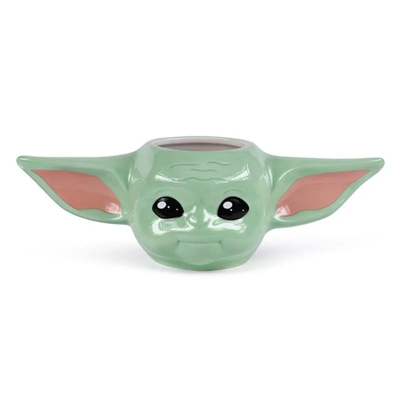 Tazza Pyramid Star Wars The Mandalorian The Child 0,4 L Ceramica Nero Coral Verde - immagine 1