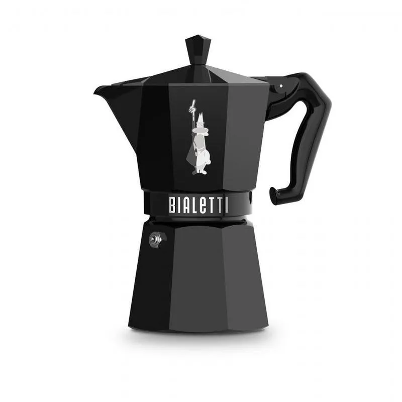 Caffettiera italiana Bialetti Moka Exclusive Nera 6 Tazze Induzione - immagine 1