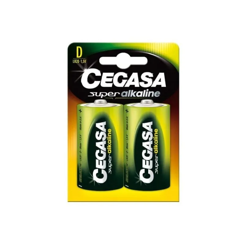 Pila Alcalina LR20 D Cegasa Super 2 unità - immagine 1