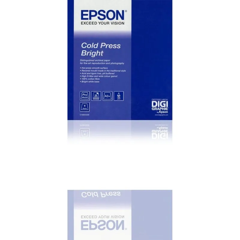 Carta Artistica Epson Cold Press Bright 17" x 15 m - immagine 1