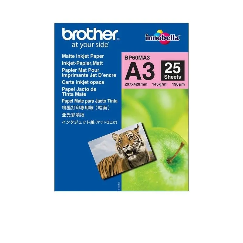 Carta per stampante Brother BP60MA3 A3 opaca 25 fogli 145 g/m² - immagine 1