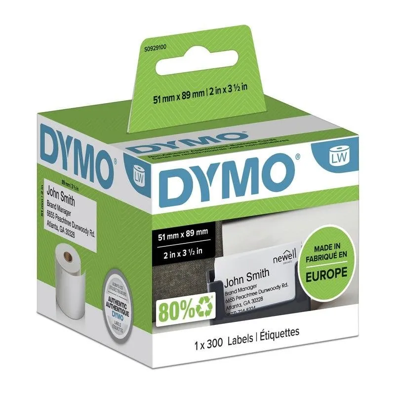 Etichette DYMO LabelWriter 51 x 89 mm non adesive rotolo 300 - immagine 1