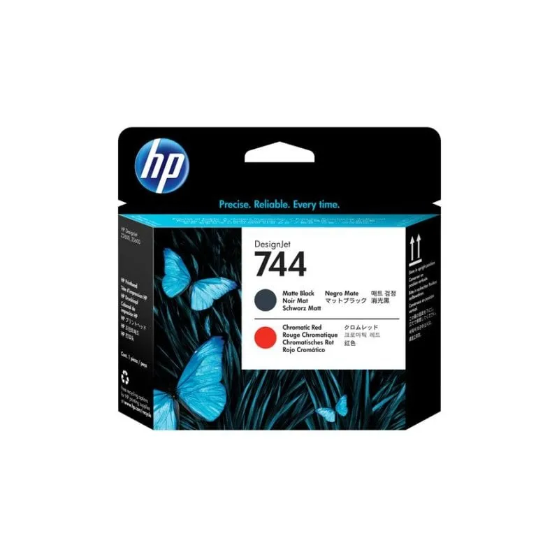 Testina di Stampa HP DesignJet 744 Nero Opaco/Rosso Cromato - immagine 1