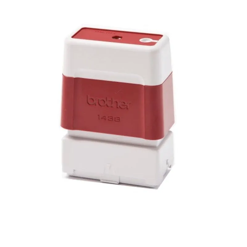 Timbro Rosso Brother PR1438R6P 14 x 38 mm Pack 6 Unità - immagine 1