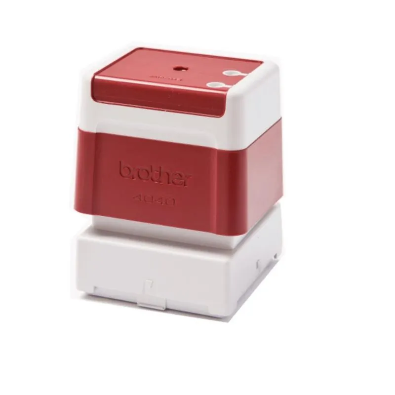 Timbro da Ufficio Brother PR4040R6P Rosso 40x40 mm Pack 6 Unità - immagine 1