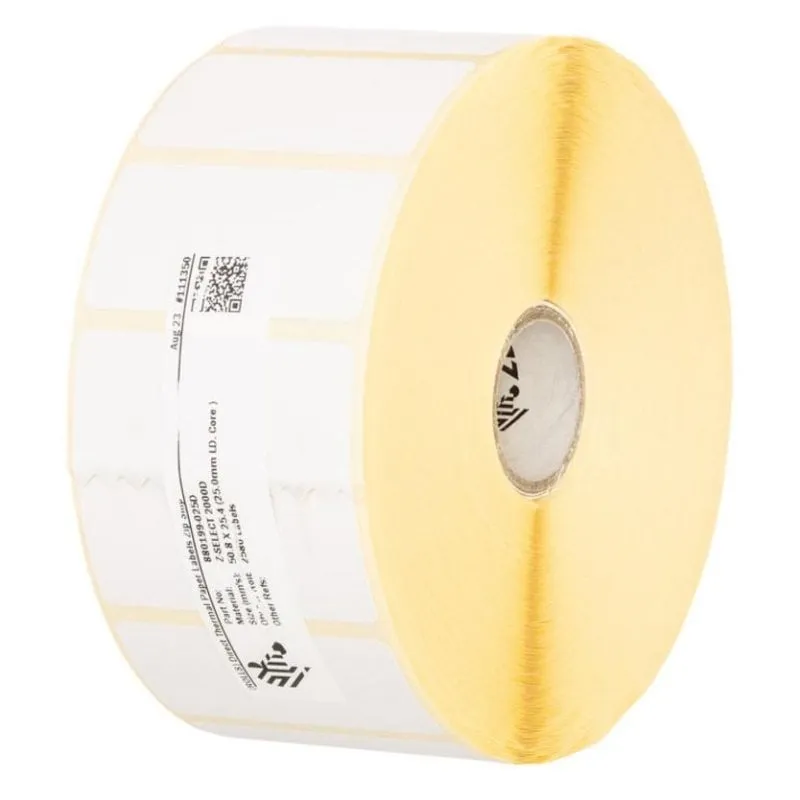 Etichetta autoadesiva per stampante Zebra Z-Select 2000D Termica Diretta Bianca Ritagliata Rotolo - immagine 1