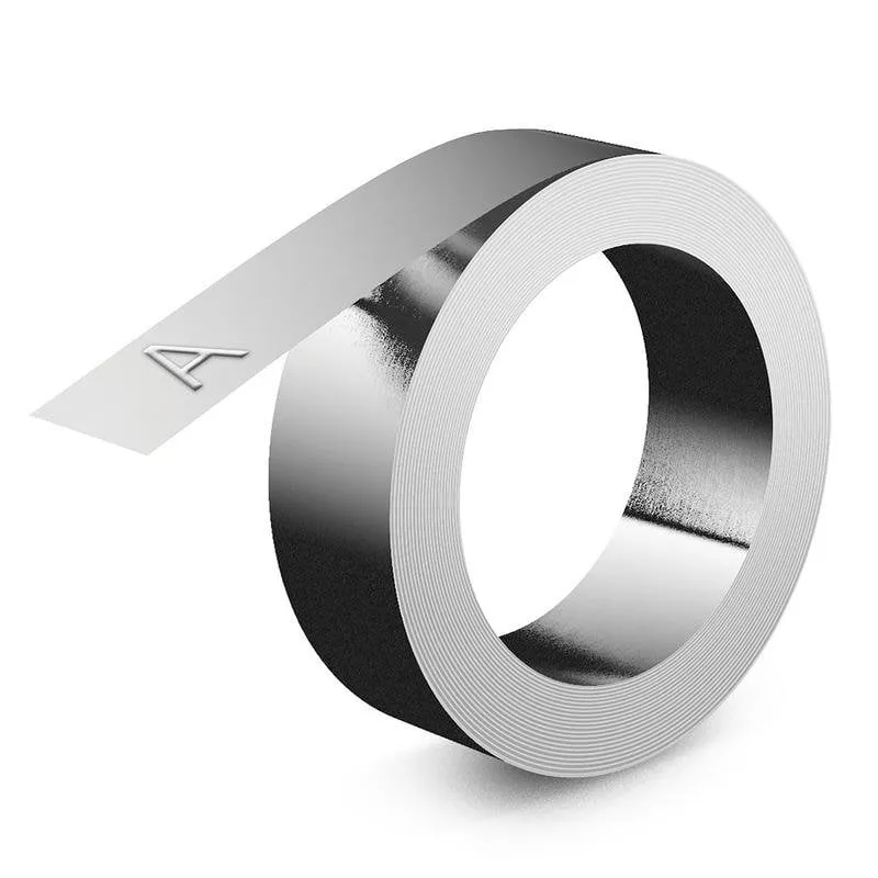 Nastro Adesivo DYMO Rhino Alluminio 12 mm x 3,65 m Autoadesivo - immagine 1