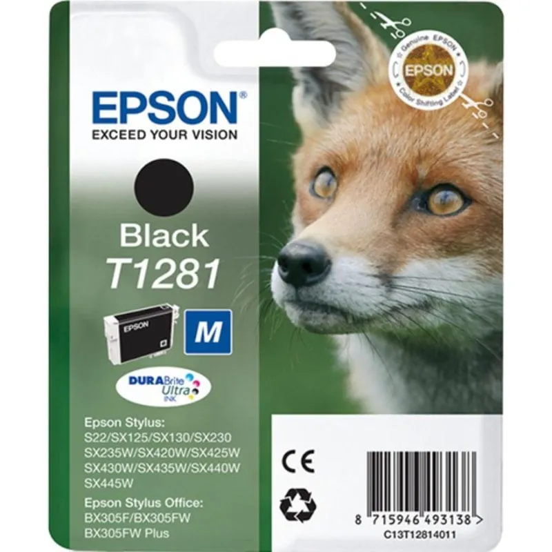 Cartuccia Inchiostro Epson T1281 Originale Nero DURABrite - immagine 1