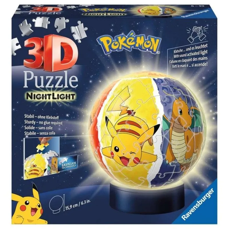 Puzzle 3D Ravensburger con Base Illuminata LED 72 Pezzi - immagine 1