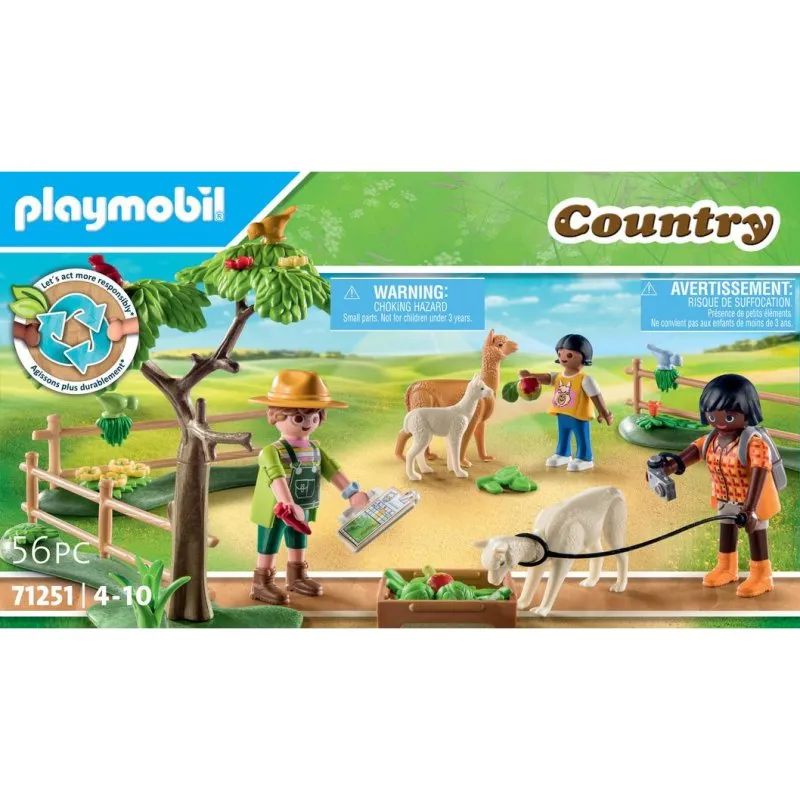Figura Playmobil Country Alpacas 4 anni Multicolor - immagine 1