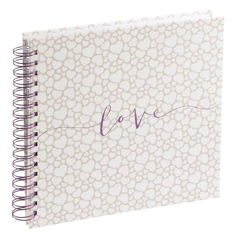 Album Foto Hama Romance 28x24 cm 40 Pagine Bianche Beige - immagine 1
