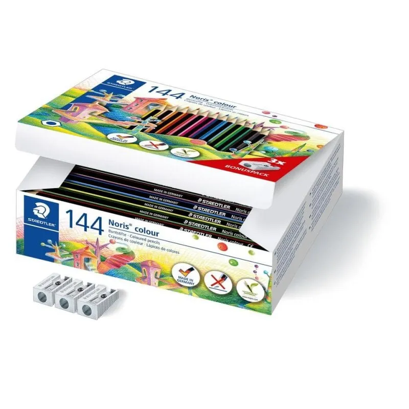 Matite colori Staedtler Noris colour 185 multicolori 144 unità - immagine 1