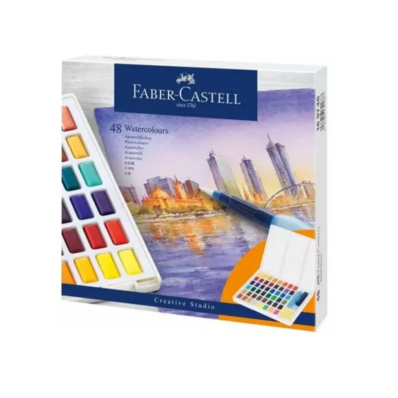 Acquerelli Tavolozza 48 Pezzi Faber-Castell 169748 - immagine 1