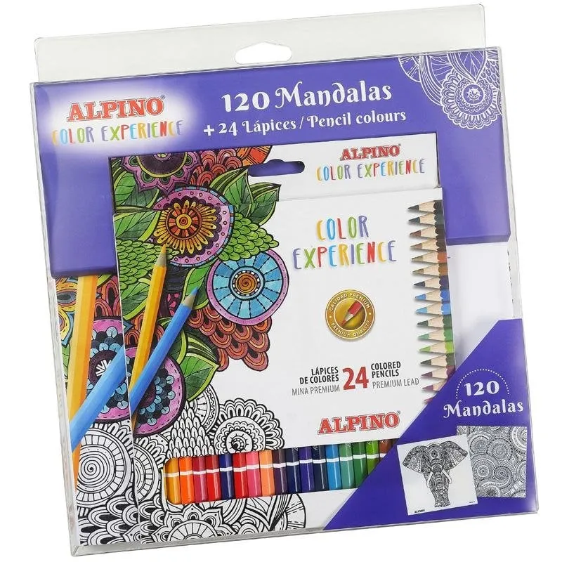 Set Matite Colori Alpino con Mandalas 24 Unità - immagine 1
