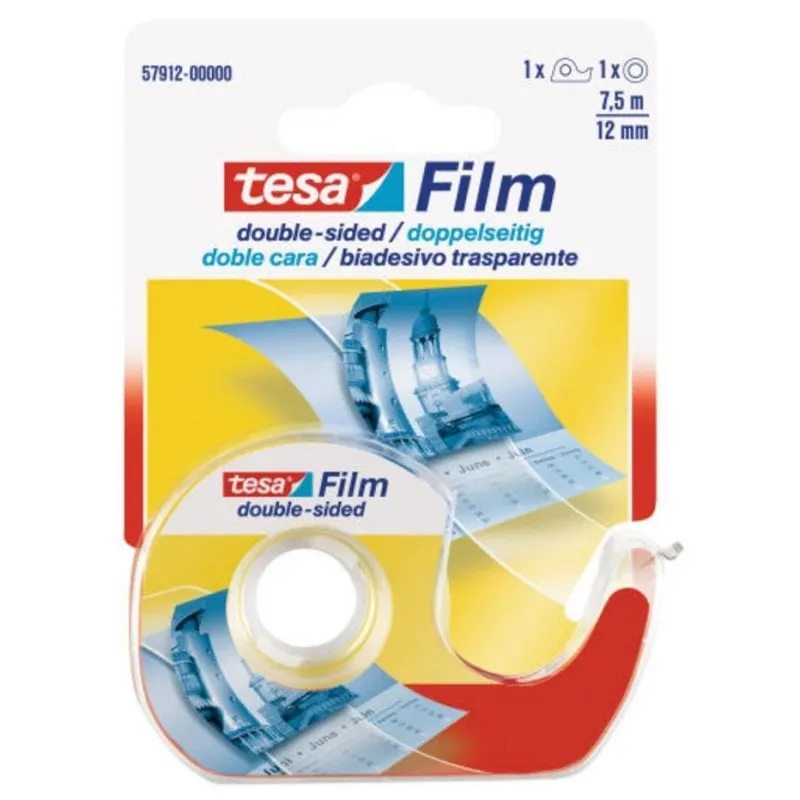 Nastro adesivo Tesa 57912 trasparente 12 mm 7,5 m - immagine 1