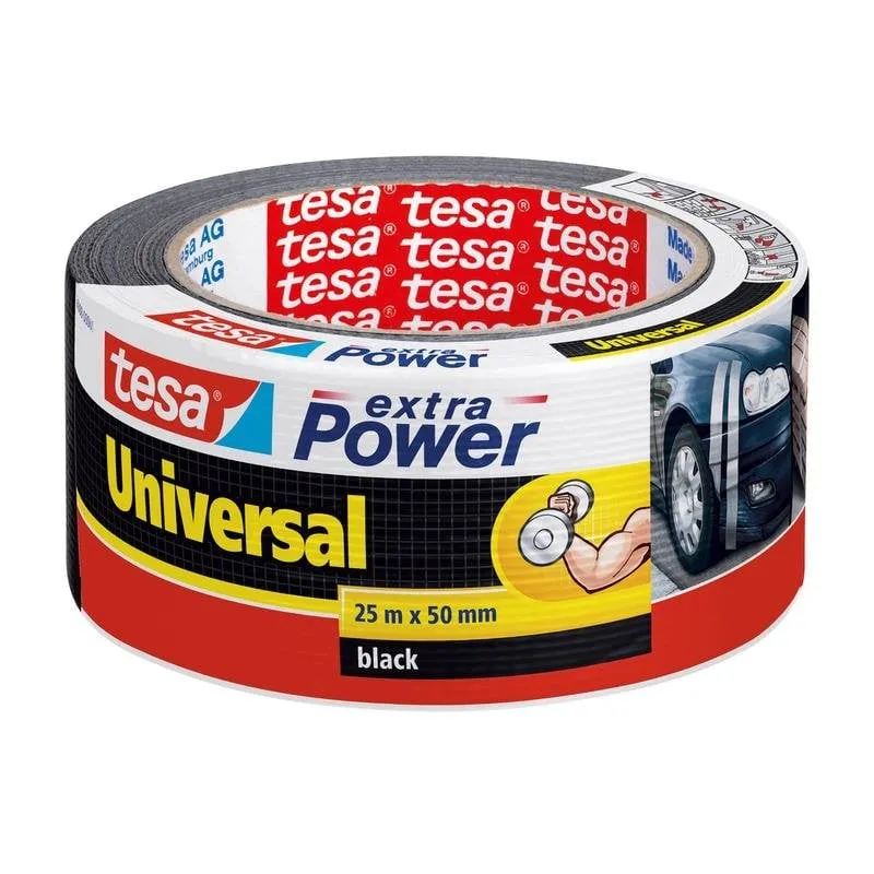 Nastro Adesivo Tesa Extra Power Nero 25 m x 50 mm - immagine 1
