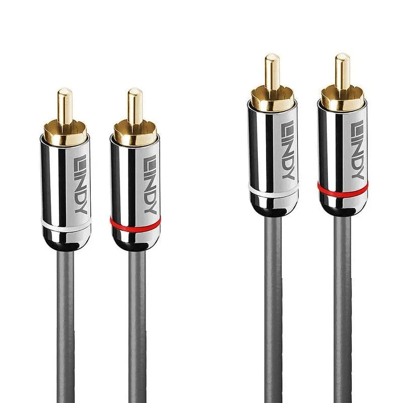 Cavo Audio Lindy 2 m RCA Maschio a RCA Maschio Antracite - immagine 1