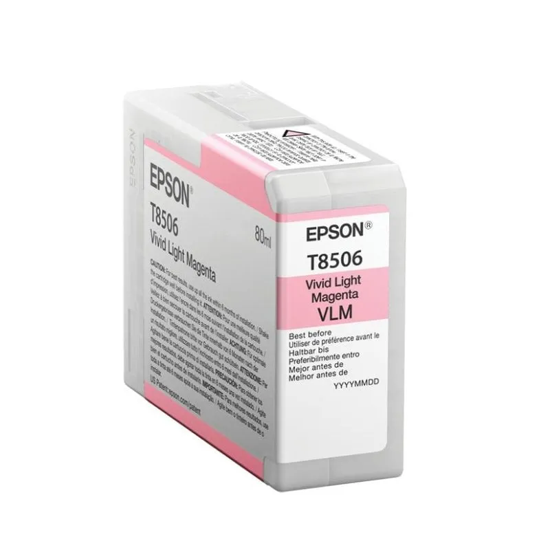 Cartuccia Tinta Epson T8506 Magenta Chiaro 80 ml Originale - immagine 1