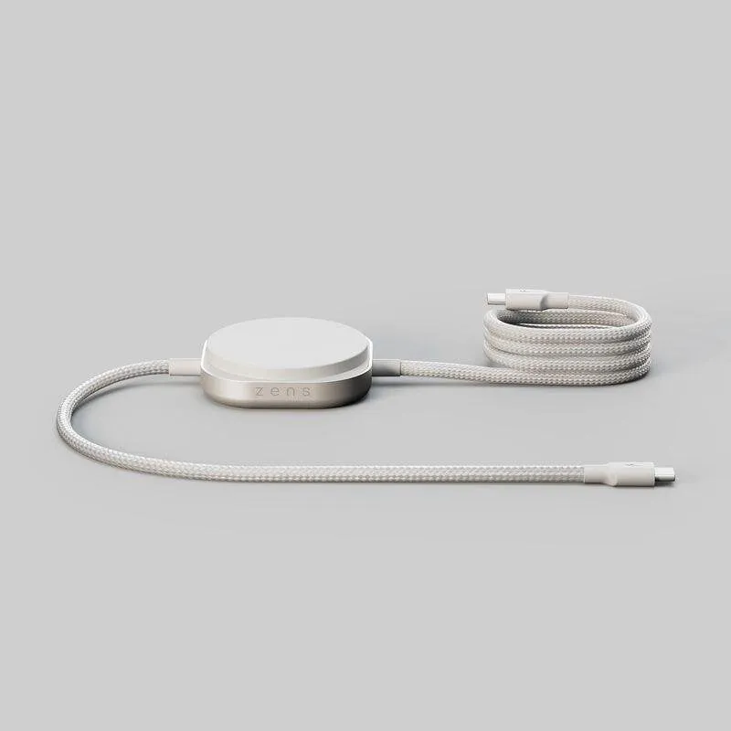Caricatore Wireless ZENS Qi2 USB-C Bianco - immagine 1