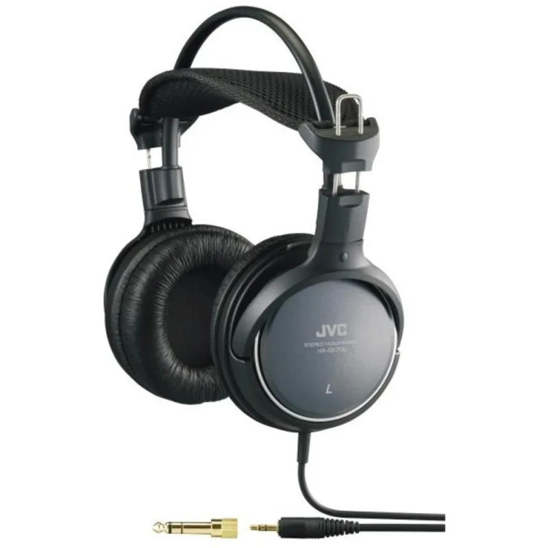 Cuffie JVC HA-RX700 con cavo, jack 3,5 mm, suono dinamico e comfort nero - immagine 1