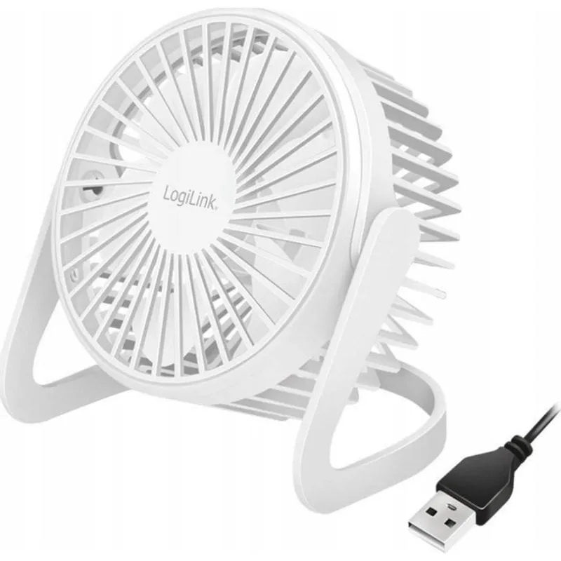 Ventilatore da Tavolo LogiLink UA0402 USB Silenzioso Compatto Inclinazione Regolabile - immagine 1