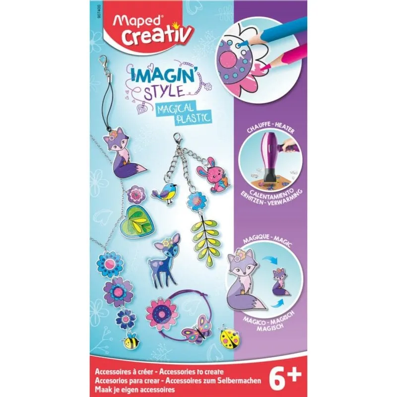 Set per la creazione di gioielli per bambini Maped 907400 62 pezzi metallo e plastica multicolore - immagine 1