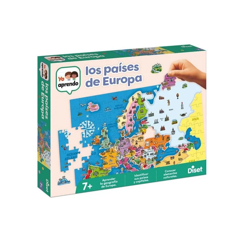 Puzzle Educativo Diset Yo Aprendo - Paesi d'Europa Cartone 7 anni - immagine 1