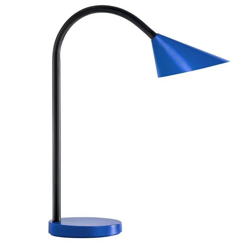 Lampada da Scrivania LED Unilux SOL Blu Braccio Flessibile Ufficio - immagine 1
