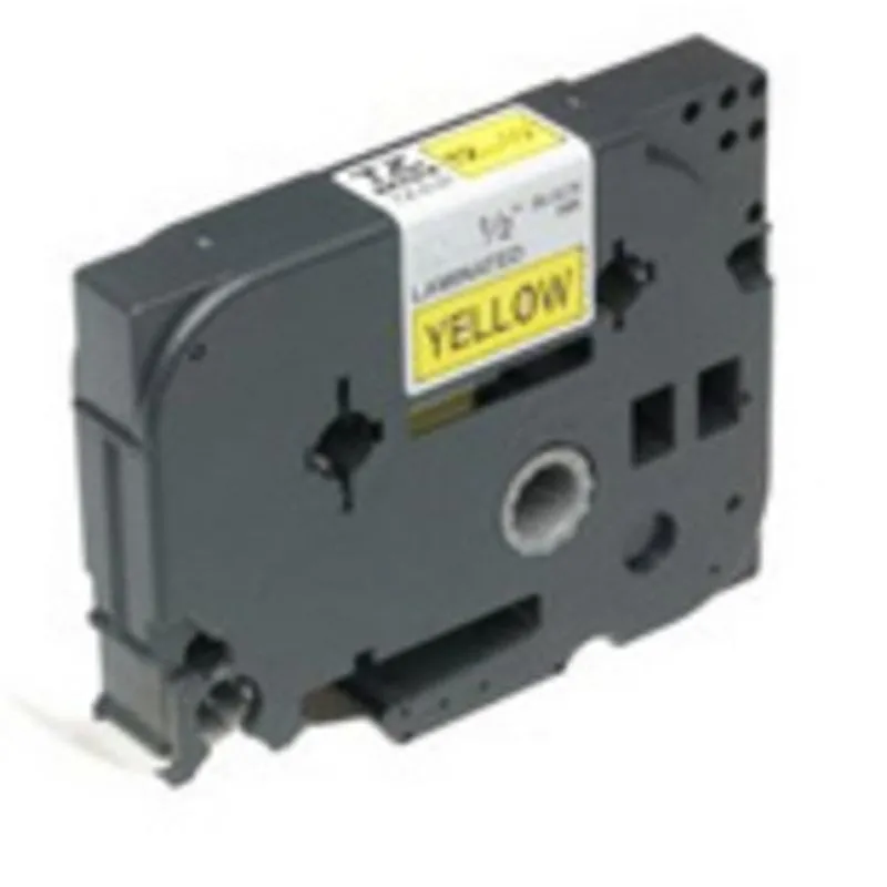Nastro per Stampanti Etichette Brother Gloss Laminated 36mm Nero/Giallo TZ 8m - immagine 1