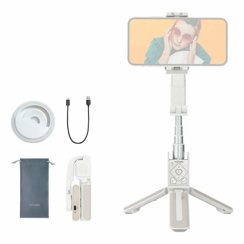 Stabilizzatore per smartphone Hohem iSteady Q 1 asse Bluetooth Bianco - immagine 1