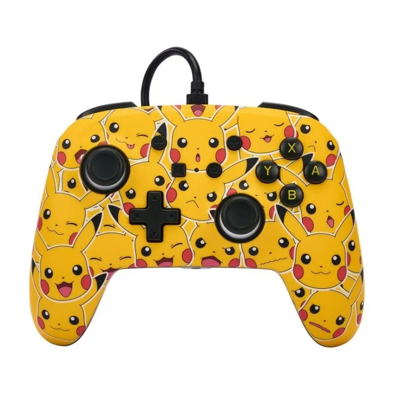 Controller PowerA NSGP0083-01 per Nintendo Switch, Cablato, USB, MicroUSB, Nero/Rosso/Giallo - immagine 1
