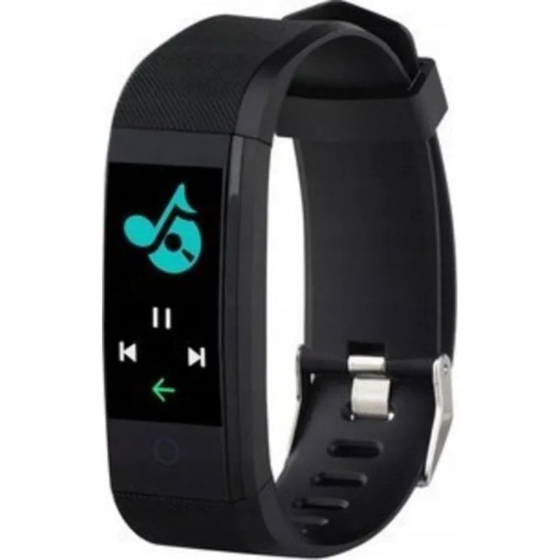 Bracciale attività Denver BFH-147MK2 Bluetooth GPS Schermo 0,96" Nero Monitor frequenza e sonno - immagine 1
