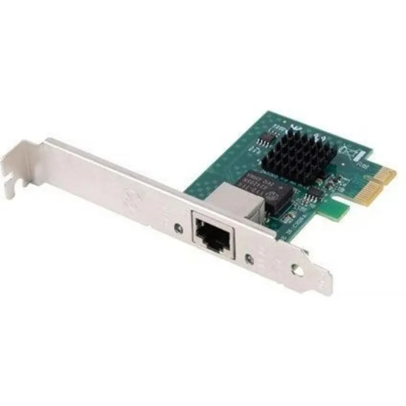 Scheda di Rete Lanberg PCE-25GB-001 PCIe 2,5 Gbit/s Profilo Basso Verde Metallico - immagine 1