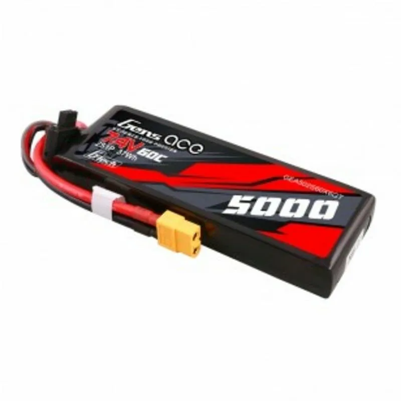Batteria Gens Ace G-Tech 5000mAh 7.4V 60C 2S1P LiPo con Connettore XT60 - immagine 1